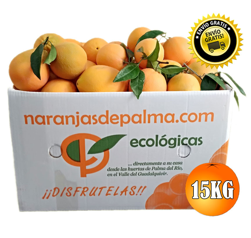 CAJA 15KG DE NARANJAS NAVELINAS MESA